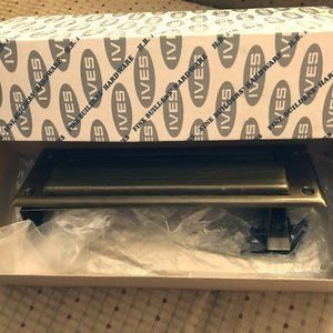 Aged Bronze Mailslot Letter Box Plate with Frame